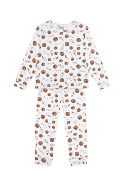 Antebies / Kurabiye Canavarı Uzun Kollu Pijama Takımı Kahve