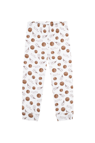 Antebies / Kurabiye Canavarı Uzun Kollu Pijama Takımı Kahve