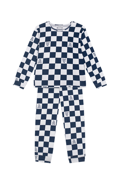 Antebies / Lacivert No Bad Days Uzun Kollu Pijama Takımı Lacivert