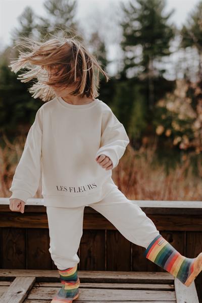 Antebies / ‘’Les Fleurs’’ Sweatshirt Krem