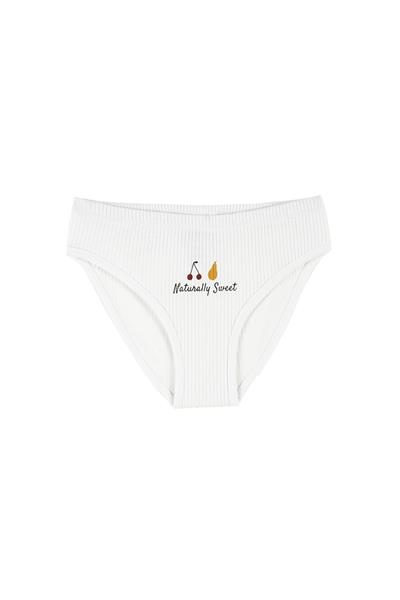 Antebies / Meyve Salatası Külot Üçlü Set Beyaz