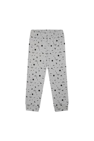 Antebies / Minik Ay Uzun Kollu Pijama Takımı Gri