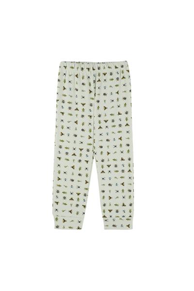 Antebies / Minik Dostlar Uzun Kollu Pijama Takımı Yeşil
