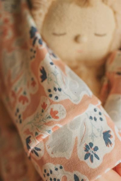 Antebies / Neşeli Fil Uzun Kollu Taytlı Pijama Takımı Pembe