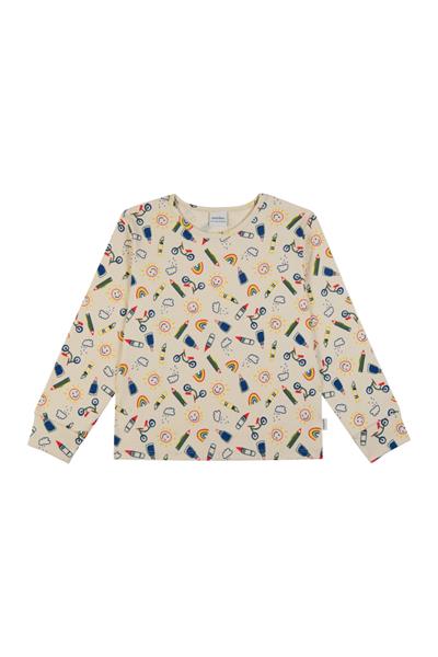 Antebies / Okula Dönüş Uzun Kollu Pijama Takımı Sarı