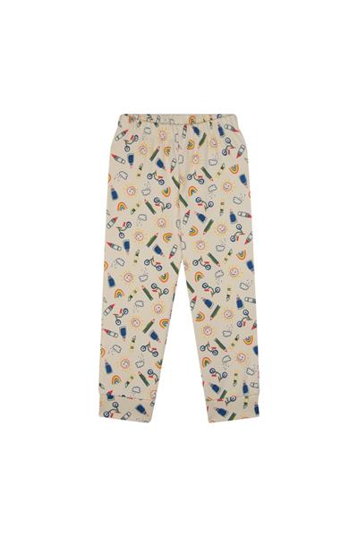 Antebies / Okula Dönüş Uzun Kollu Pijama Takımı Sarı