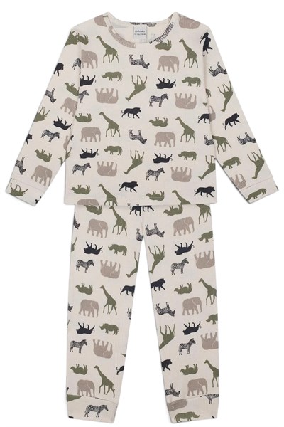 Antebies / Safari Macerası Uzun Kollu Pijama Takımı Yeşil