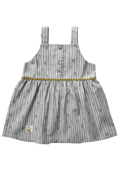 Auntie Me /‘STRIPES & HERBS PAZEN ELBİSE 100% organik pamuk pazen - GOTS serfikalı Çok Renkli