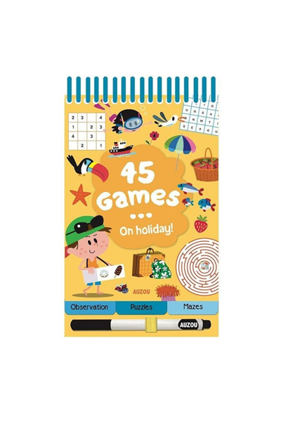 Auzou / 45 Games - On Holiday Çok Renkli