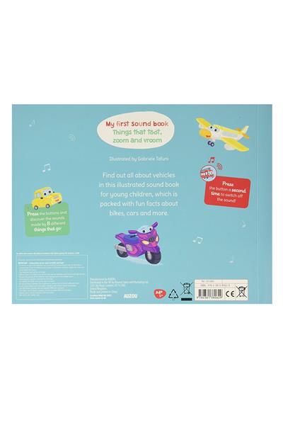 Auzou / My First Sound Book: Toot Zoom Çok Renkli