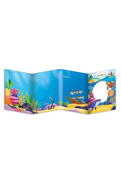 Auzou / My Fold-Out Magnetic Adventure - In The Ocean Çok Renkli