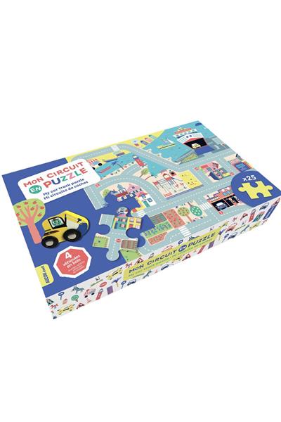 Auzou Toys / Araba Yolu Yapbozum Çok Renkli