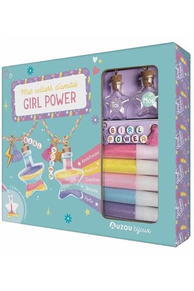 Auzou Toys / Kız Gücü Kişiye Özel Arkadaşlık Kolyesi Tasarlayın Çok Renkli