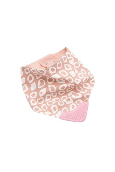 BABYJEM DİŞ KAŞIYICILI POPLİN FULAR ÖNLÜK Pembe