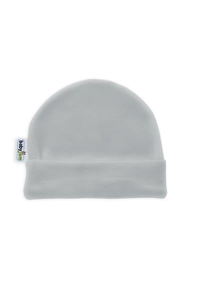 BABYJEM YENİDOĞAN BEBE ŞAPKA Gri