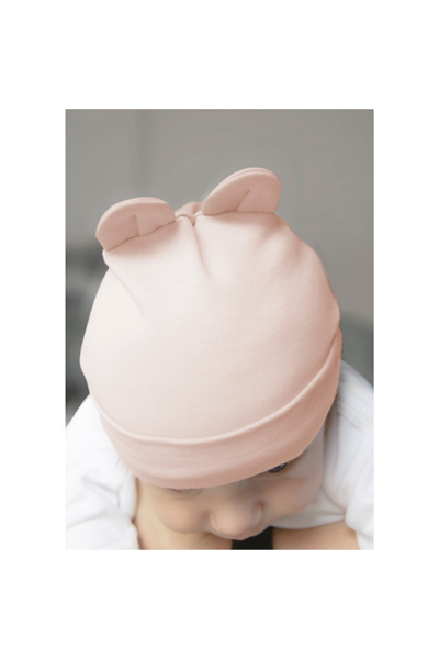 BABYJEM YENİDOĞAN BEBE ŞAPKA KULAKLI Gri
