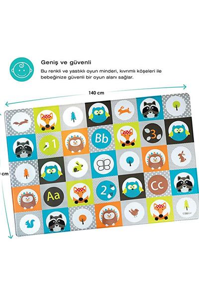 Bblüv Mülti Oyun Halısı Hayvanlar 140*100*1 Cm Çok Renkli
