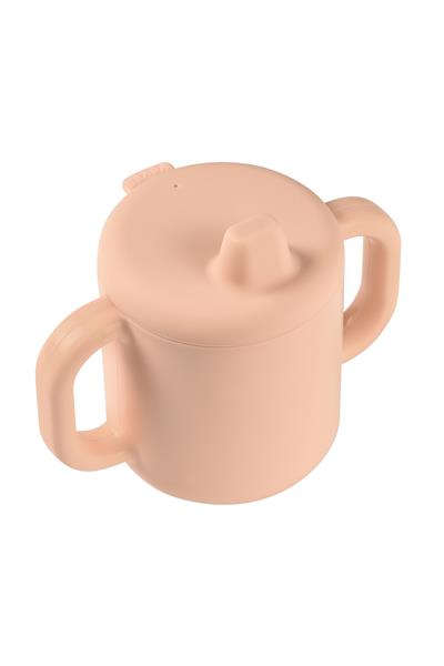 Beaba / 2 Kulplu Silikon Öğrenme Suluğu Pembe