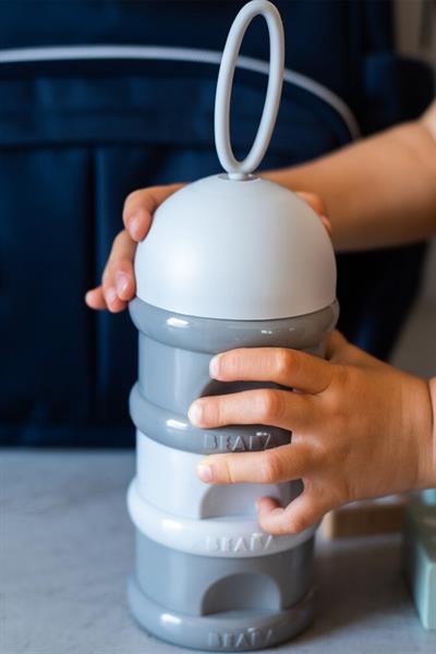 Beaba / 3 Katmanlı Süt Tozu Kutusu ve Atıştırmalık Kabı LightMisk