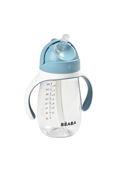 Beaba / 300 ml Şeffaf Pipetli Suluk Windy Mavi