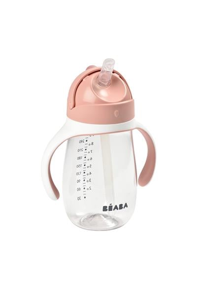 Beaba / 300 ml Şeffaf Pipetli Suluk Windy Pembe