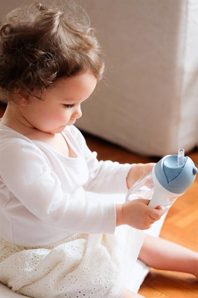 Beaba / 300 ml Şeffaf Pipetli Suluk Windy Mavi