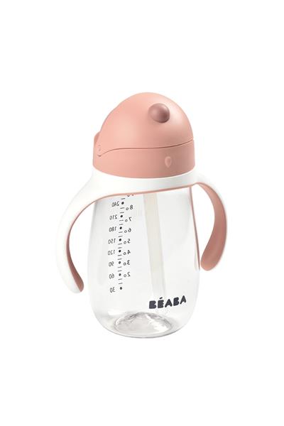 Beaba / 300 ml Şeffaf Pipetli Suluk Windy Pembe
