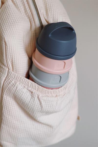 Beaba / 4 Katmanlı Süt Tozu Kutusu ve Atıştırmalık Kabı Pembe