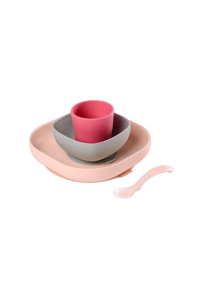 Beaba / 4lü Silikon Beslenme Seti Pembe