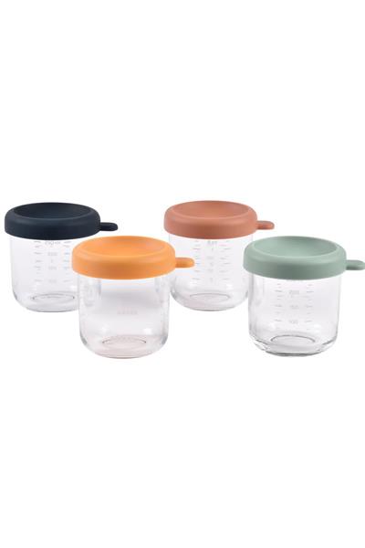 Beaba / Bebek cam mama kavanozu 4lü set 250 ml, Sunrise color mix Çok Renkli