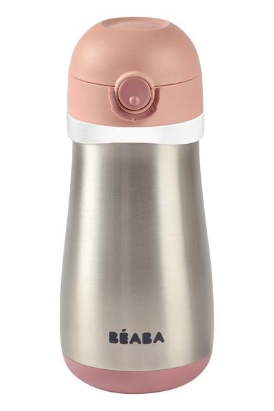 Beaba / Paslanmaz Çelik Suluk 350 ml Pink