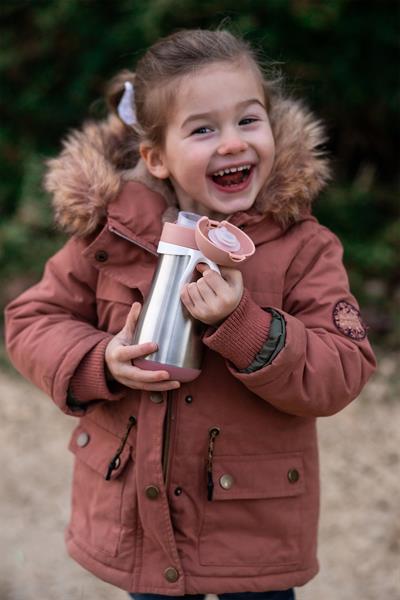 Beaba / Paslanmaz Çelik Suluk 350 ml Pink