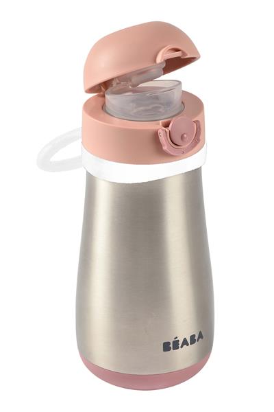 Beaba / Paslanmaz Çelik Suluk 350 ml Pink