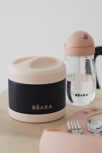 Beaba Paslanmaz Çelik Yiyecek Termosu Pink/DarkB