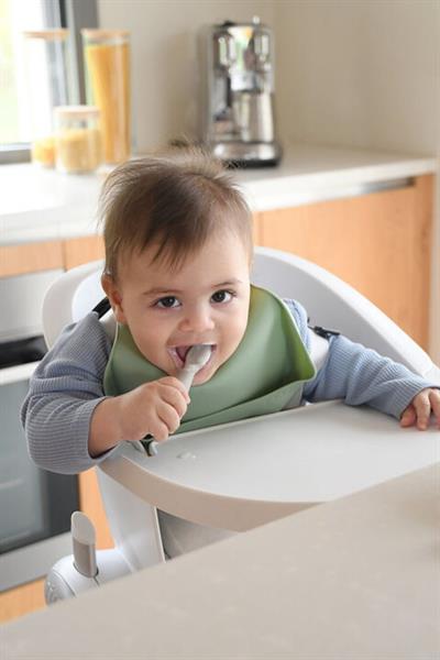 Beaba / Silikon Kaşık Seti sage green/grey