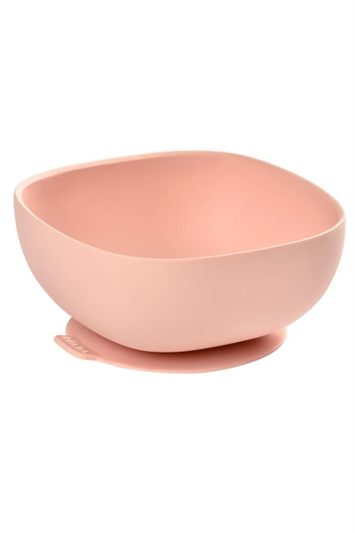 Beaba / Vakumlu Silikon Kase, Pink Pembe