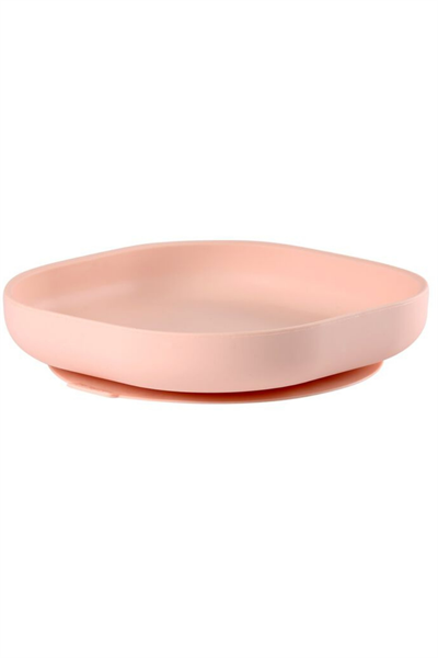 Beaba / Vakumlu Silikon Tabak, Light Pink Pembe