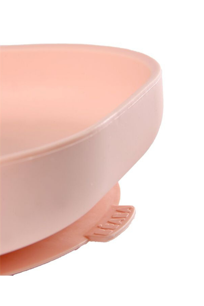 Beaba / Vakumlu Silikon Tabak, Light Pink Pembe