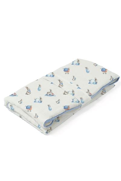 Deux Lapins / Bebe Lapin - Müslin Bebek Pratik Alt Açma Matı Çok Renkli