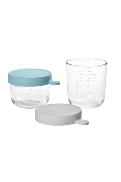 Bebek cam mama kavanozu 2li set (150 ml green / 250 ml airy Std