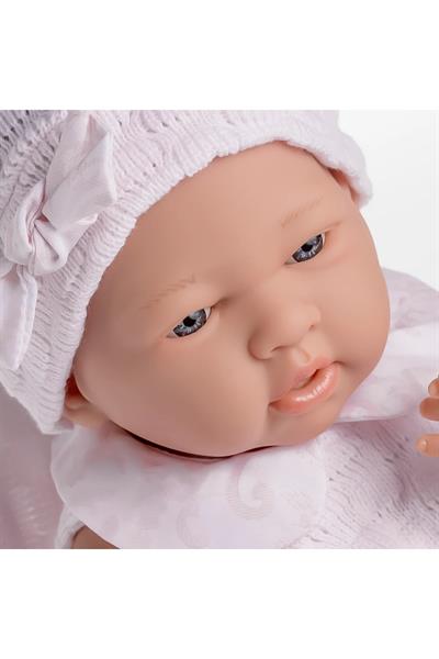 Berenguer Gerçekçi Yenidoğan Oyuncak Kız Bebek 38 cm ve Örme Battaniye Çok Renkli