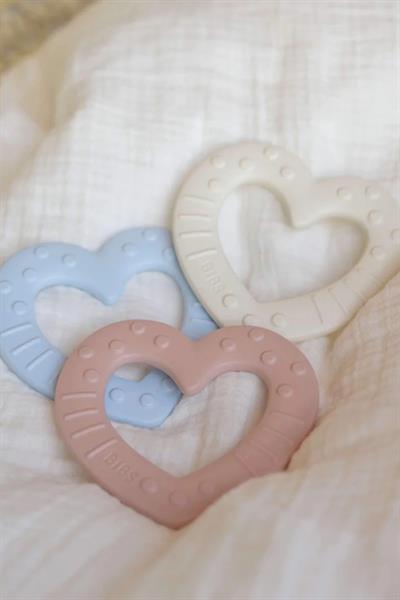 Bibs Baby Bitie Diş Kaşıyıcı-Heart - Ivory Ivory
