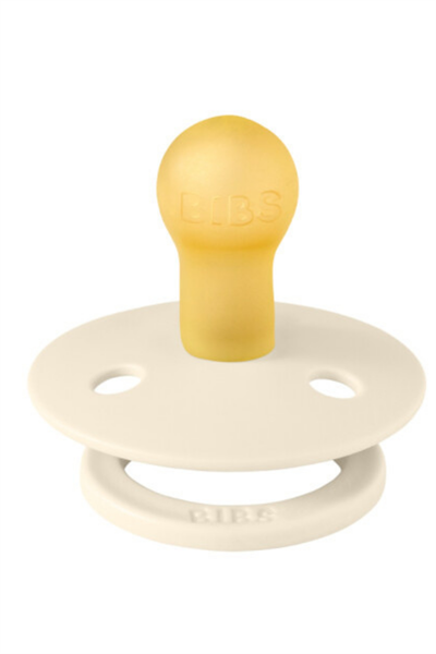 Bibs - Tek Renk / Latex Emzik Ivory