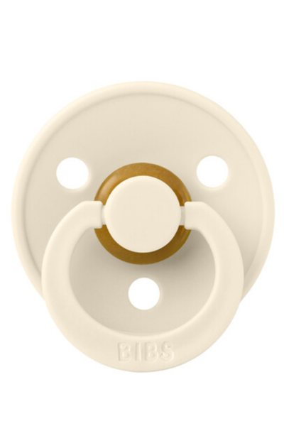Bibs - Tek Renk / Latex Emzik Ivory