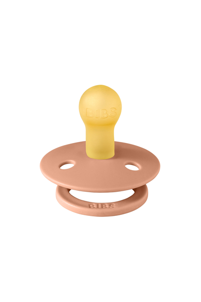 Bibs - Tek Renk / Latex Emzik Peach