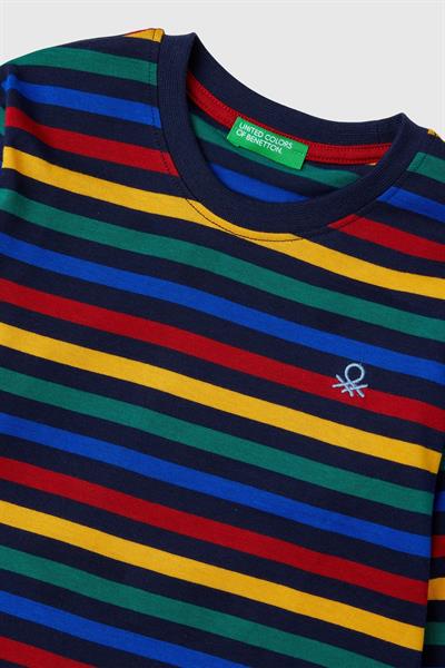 BENETTON-BB UZUN TSHİRT LACİVERT