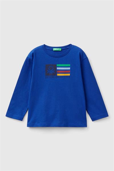 BENETTON-BB UZUN TSHIRT MAVİ