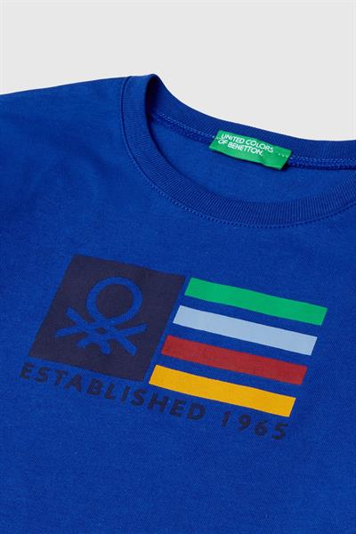 BENETTON-BB UZUN TSHIRT MAVİ