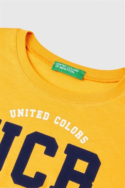 BENETTON-BB UZUN TSHIRT SARI