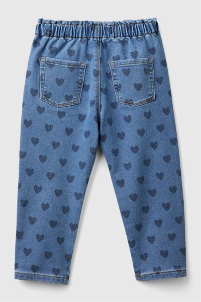 BENETTON-BG KALPLİ DENİM PANTOLON MAVİ